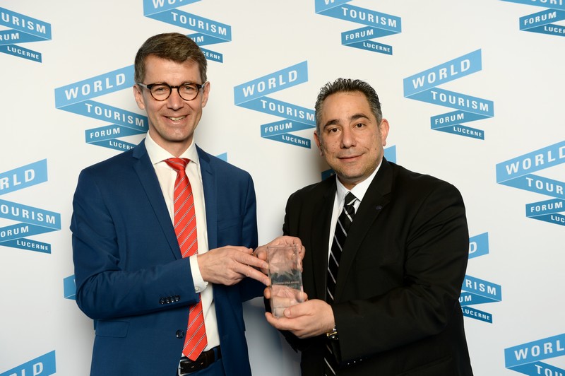 Ghassan Dalal Recognized as World Tourism Star of the Year  during the fifth World Tourism Forum in Lucerne